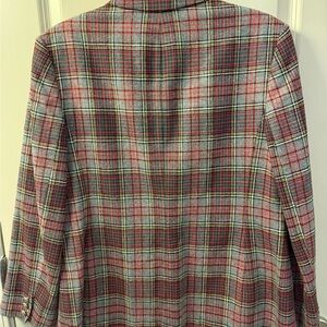 Pendleton Red and Gray Plaid Blazer